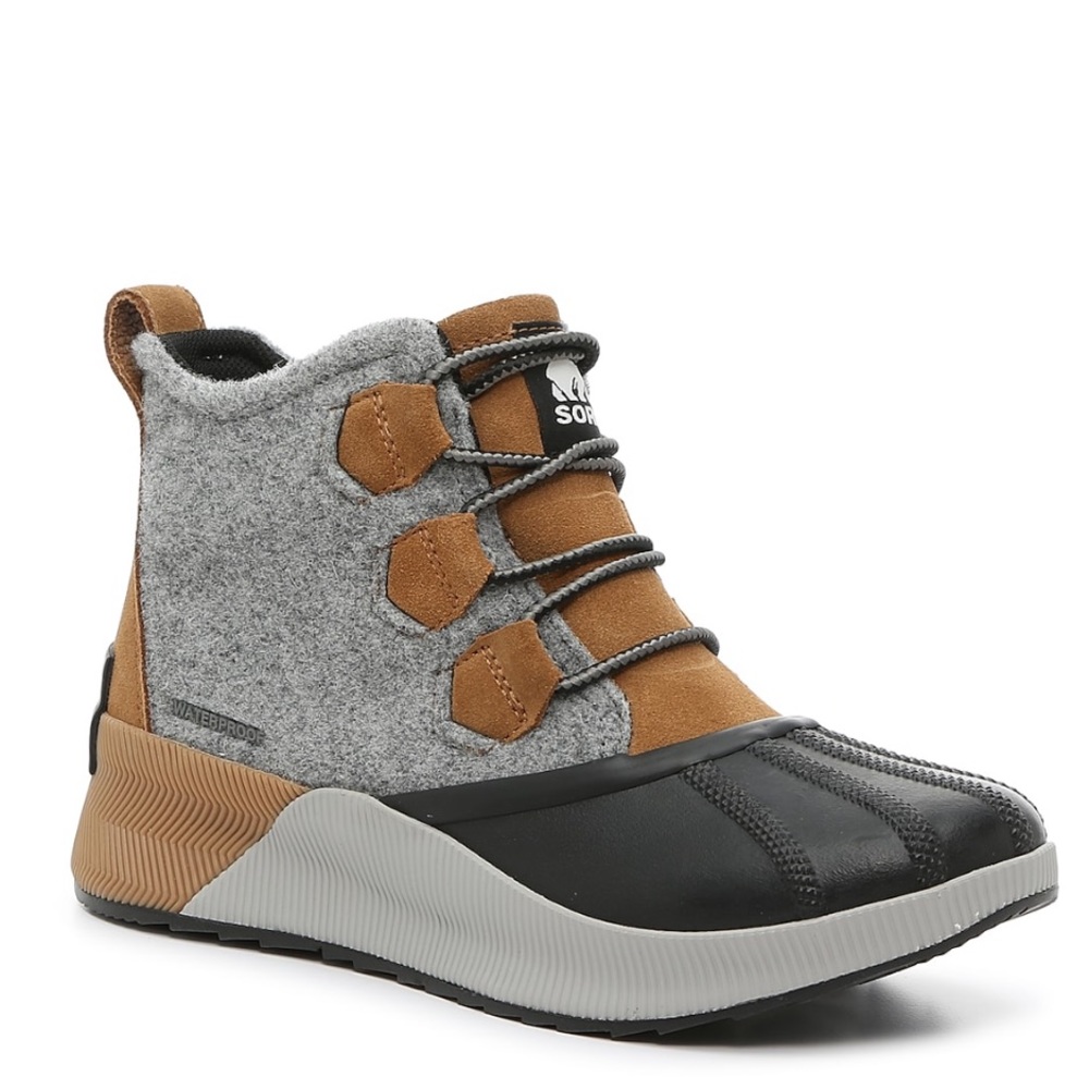 Sorel Gray and Brown Winter Boots